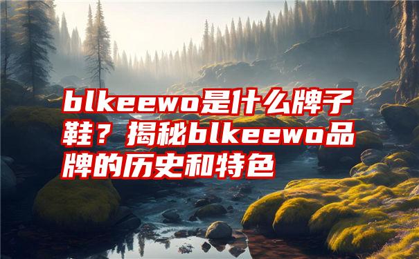 blkeewo是什么牌子鞋？揭秘blkeewo品牌的历史和特色