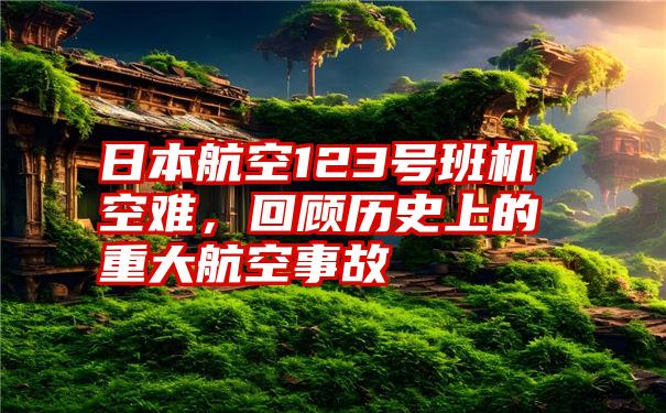 日本航空123号班机空难，回顾历史上的重大航空事故