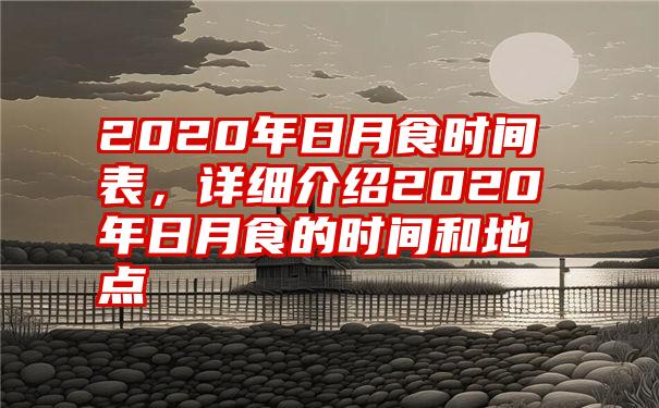 2020年日月食时间表，详细介绍2020年日月食的时间和地点