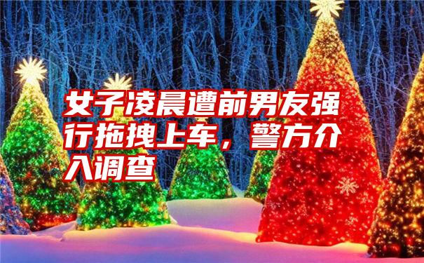 女子凌晨遭前男友强行拖拽上车，警方介入调查