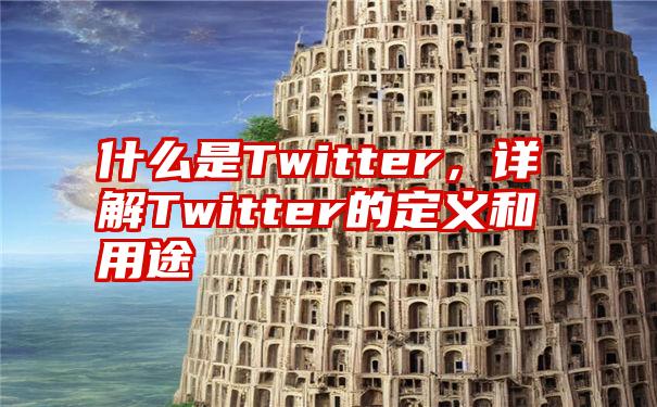 什么是Twitter，详解Twitter的定义和用途