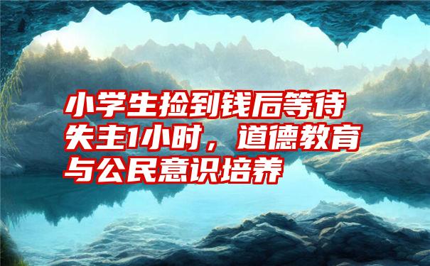 小学生捡到钱后等待失主1小时，道德教育与公民意识培养