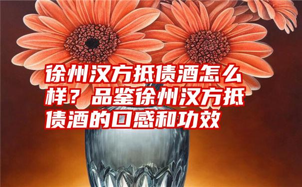 徐州汉方抵债酒怎么样？品鉴徐州汉方抵债酒的口感和功效