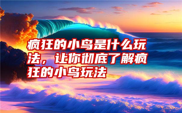 疯狂的小鸟是什么玩法，让你彻底了解疯狂的小鸟玩法