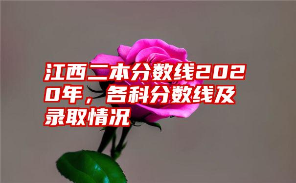 江西二本分数线2020年,各科分数线及录取情况