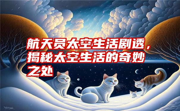 航天员太空生活剧透，揭秘太空生活的奇妙之处