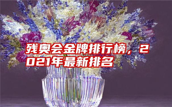 残奥会金牌排行榜，2021年最新排名