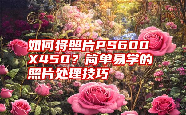 如何将照片PS600X450？简单易学的照片处理技巧