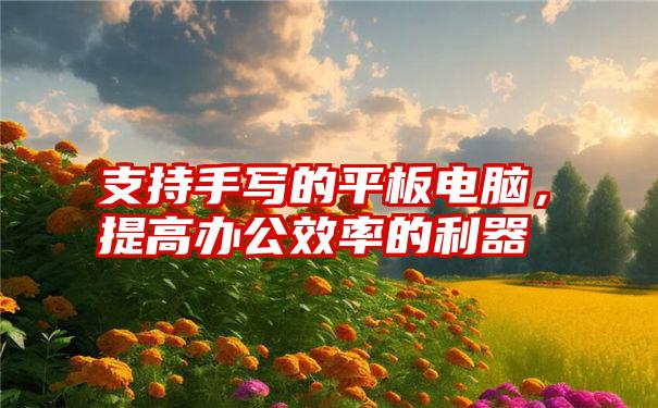 支持手写的平板电脑，提高办公效率的利器