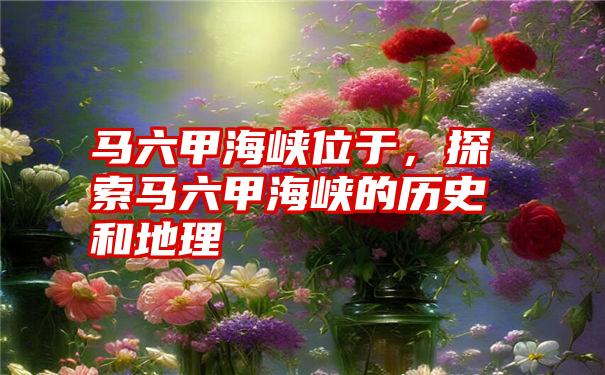 马六甲海峡位于,探索马六甲海峡的历史和地理