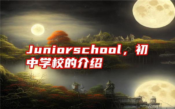 Juniorschool，初中学校的介绍