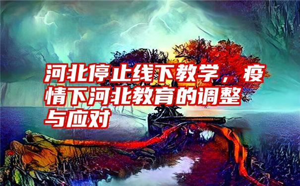 河北停止线下教学，疫情下河北教育的调整与应对