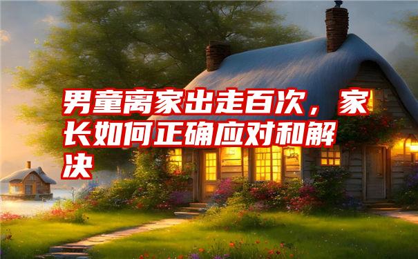 男童离家出走百次，家长如何正确应对和解决