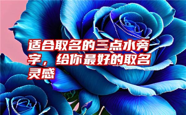 适合取名的三点水旁字，给你最好的取名灵感