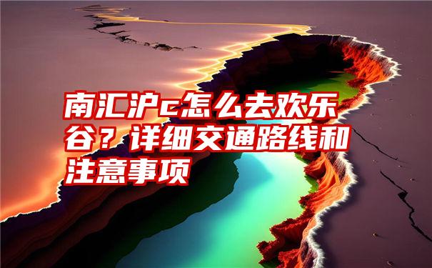 南汇沪c怎么去欢乐谷？详细交通路线和注意事项