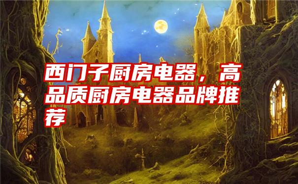 西门子厨房电器,高品质厨房电器品牌推荐