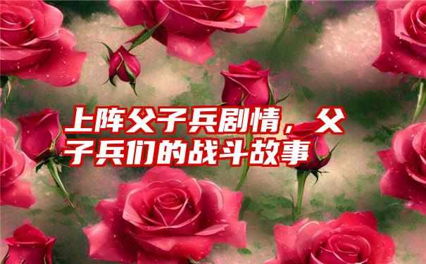 上阵父子兵剧情，父子兵们的战斗故事