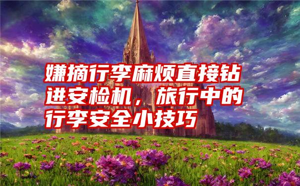 嫌摘行李麻烦直接钻进安检机，旅行中的行李安全小技巧