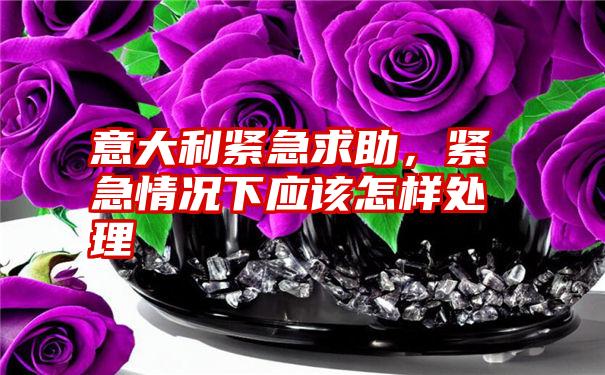 意大利紧急求助,紧急情况下应该怎样处理