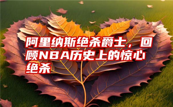 阿里纳斯绝杀爵士，回顾NBA历史上的惊心绝杀