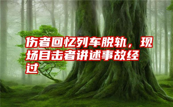 伤者回忆列车脱轨，现场目击者讲述事故经过