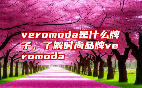 veromoda是什么牌子，了解时尚品牌veromoda