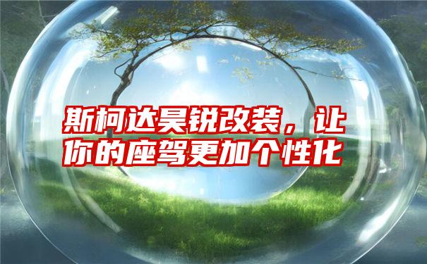 斯柯达昊锐改装，让你的座驾更加个性化