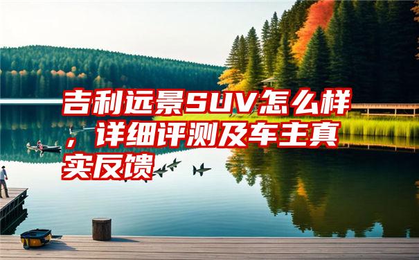 吉利远景SUV怎么样，详细评测及车主真实反馈