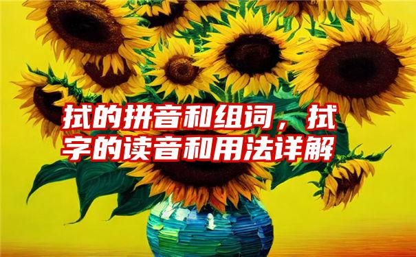 拭的拼音和组词,拭字的读音和用法详解