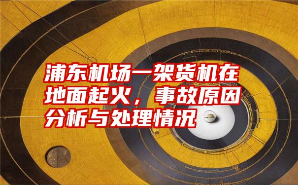 浦东机场一架货机在地面起火，事故原因分析与处理情况