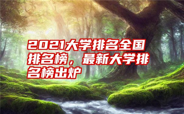 2021大学排名全国排名榜，最新大学排名榜出炉