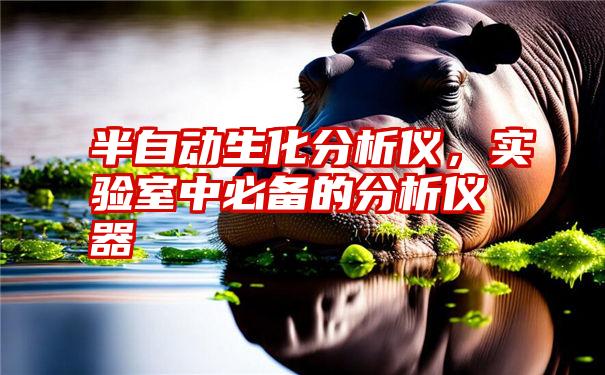 半自动生化分析仪，实验室中必备的分析仪器