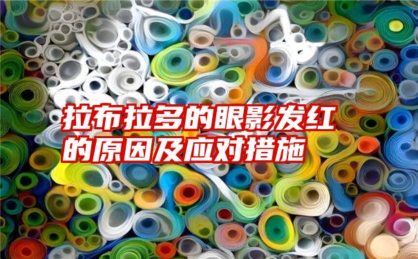 拉布拉多的眼影发红的原因及应对措施