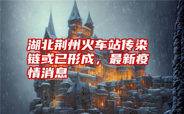 湖北荆州火车站传染链或已形成,最新疫情消息