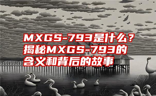 MXGS-793是什么？揭秘MXGS-793的含义和背后的故事