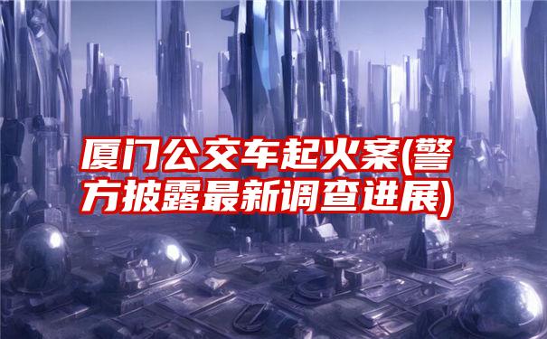 厦门公交车起火案(警方披露最新调查进展)