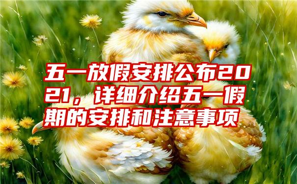 五一放假安排公布2021，详细介绍五一假期的安排和注意事项