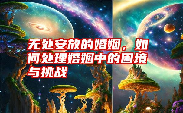 无处安放的婚姻，如何处理婚姻中的困境与挑战