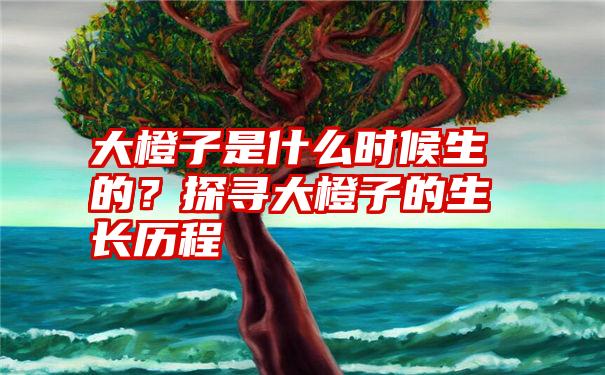 大橙子是什么时候生的？探寻大橙子的生长历程