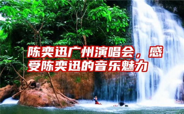 陈奕迅广州演唱会，感受陈奕迅的音乐魅力