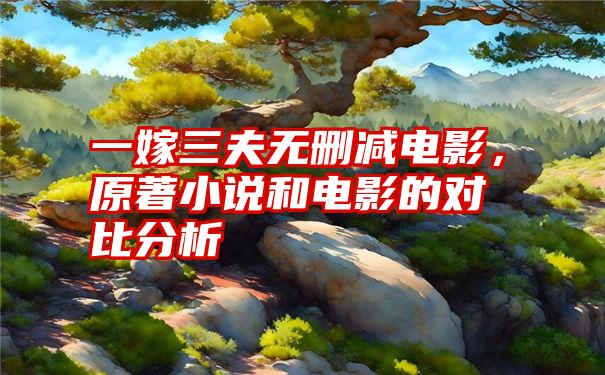 一嫁三夫无删减电影,原著小说和电影的对比分析