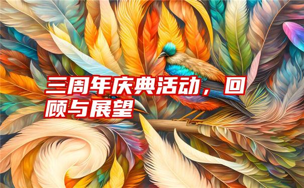 三周年庆典活动，回顾与展望