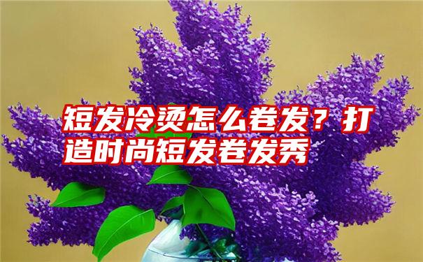 短发冷烫怎么卷发？打造时尚短发卷发秀