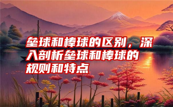 垒球和棒球的区别，深入剖析垒球和棒球的规则和特点