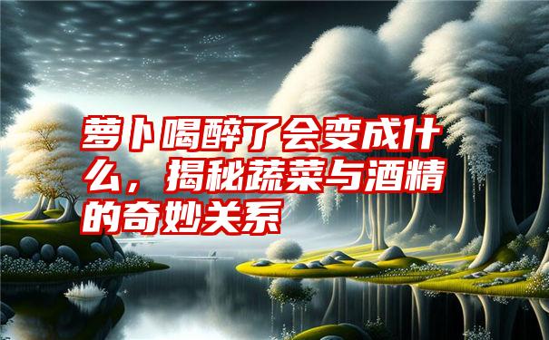 萝卜喝醉了会变成什么,揭秘蔬菜与酒精的奇妙关系