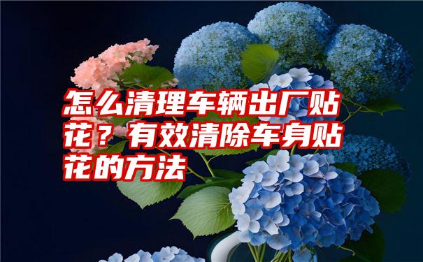 怎么清理车辆出厂贴花？有效清除车身贴花的方法