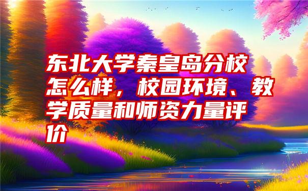 东北大学秦皇岛分校怎么样，校园环境、教学质量和师资力量评价