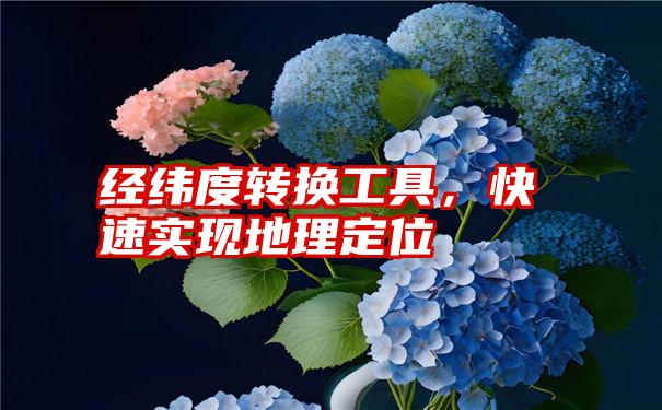 经纬度转换工具，快速实现地理定位