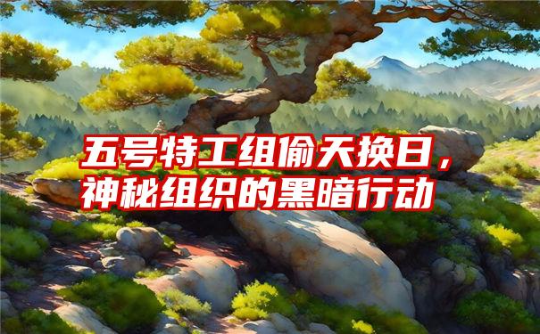 五号特工组偷天换日，神秘组织的黑暗行动