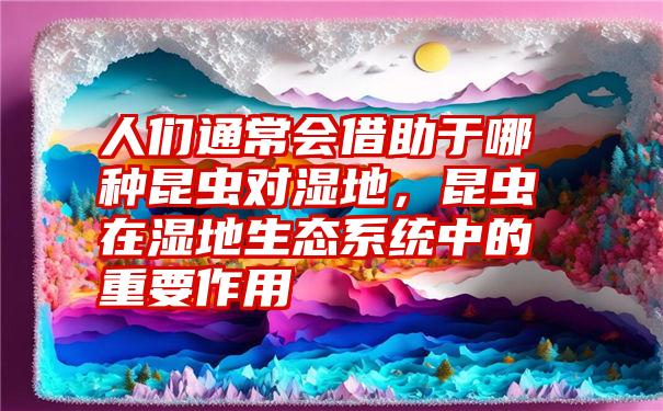 人们通常会借助于哪种昆虫对湿地，昆虫在湿地生态系统中的重要作用